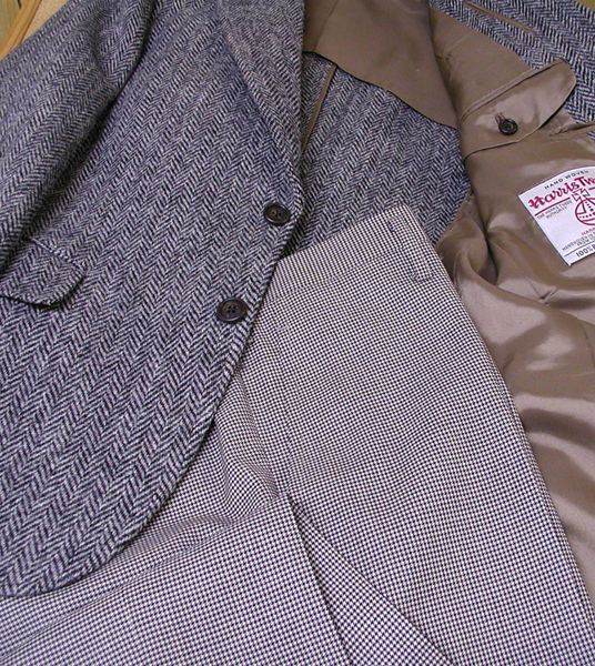 人気のハリス・ツイードジャケット＆ミニチェックのパンツ | 静岡オーダースーツ｜紳士服のサワダ｜仮縫い付き￥39900